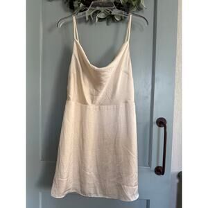 Aritzia Sunday Best Spencer mini dress, Birch, Large - stains